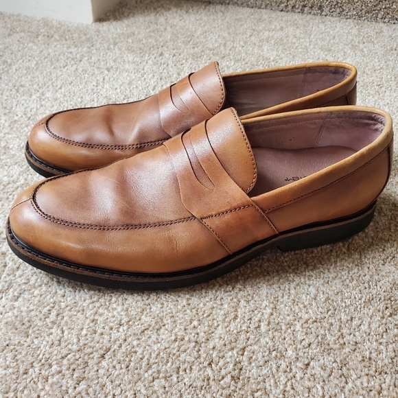 Abeo B.I.O System Mens Cognac Penny Loafer Size 10.5 - Picture 1 of 7